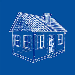 私人住宅素描  3d 它制作图案建筑师绘画设计师海拔建造公寓草图图表住房建筑背景图片