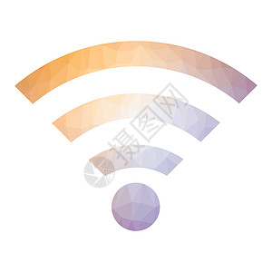 GPRS Logo 无线电波图标 无线网络在白色背景上孤立的符号背景图片
