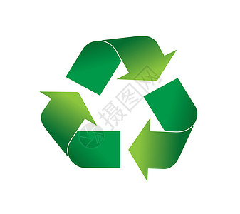 循环利用图标绿色回收利用标识图标插图背景