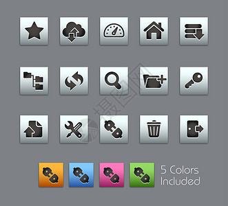 FTP 托管图标系列背景图片