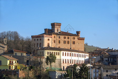 巴罗洛法莱蒂城堡农村内比奥罗高清图片