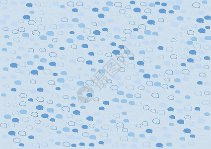 与讲话泡泡的背景团体流行音乐气泡思考盒子艺术蓝色插图气球卡通片背景图片