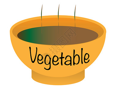 蔬菜汤碗绘画艺术插图艺术品食物卡通片背景图片
