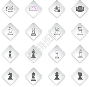 国际象棋图标 se黑色游戏国王跳棋城堡女王典当白色战略背景图片