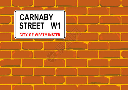 卡纳比街墙房子砖块红色水泥绘画艺术插图街道背景图片
