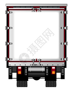 Rear Lorry 复制空间运输柴油机空白插图卡车绘画货车艺术商品车辆背景图片