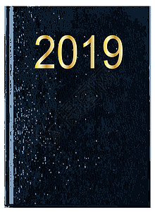 2019年日记书封面绘画皮革黑色插图案件艺术蓝色夹克防尘罩艺术品背景图片
