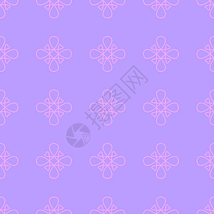 无缝矢量模式打印装饰风格背景紫色奢华墙纸纺织品装饰品插图背景图片