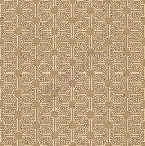 基于日本饰品 Kumik 的无缝模式条纹屏幕网格激光插图装饰品六边形商事传统墙纸背景图片