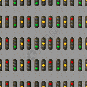 交通规范交通的灯光无缝模式 电力结构规范了十字路口城市公路上的交通 (第12条)插画