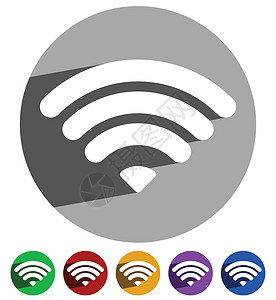 信号强度指示器模板  Wifi无线连接指标界面网络红色离线天线黑色干涉技术路由器背景图片
