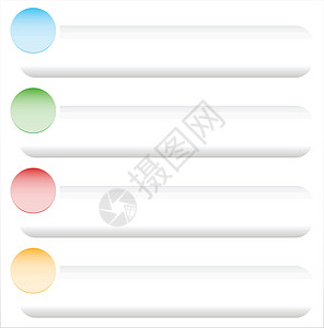 空按钮 以更多颜色显示的横幅背景矩形促销班儿空白圆形白色长方形绿色黄色网络设计图片