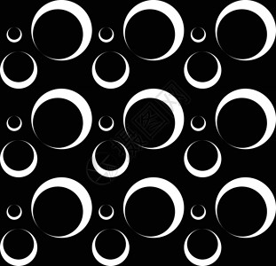十指相扣与环环相扣的无缝模式 矢量艺术瓷砖灰阶插图打印操作抽象派黑色光学圆形图形化设计图片