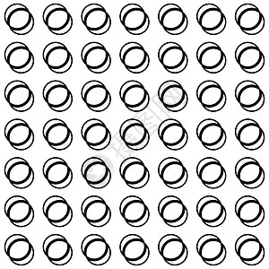 与环环相扣的无缝模式 矢量艺术白色图形化光学打印插图瓷砖抽象派圆圈黑色操作背景图片
