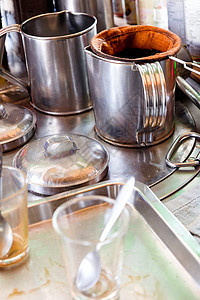 传统泰国茶茶设备高清图片