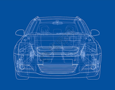 概念车  3 的矢量渲染车辆插图工程绘画草图草稿保险杠数字化技术车轮图片