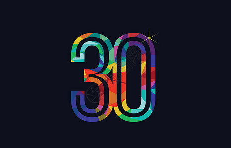 圣玛丽斧30号彩虹彩色30号标志公司图标设计插画