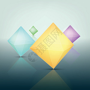 多边形矢量白色太阳技术建造黄色石头绿色紫色网络三角形背景图片