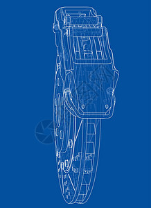刹车盘轮廓  3 的矢量渲染运输蓝图墨水服务光盘项目休息工程车辆绘画背景图片