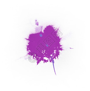 黑色背景上的水彩紫颜色飞溅印迹墨水创造力紫色墙纸艺术刷子绘画画笔背景图片