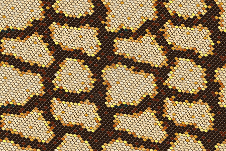 Python 皮肤无缝背景矢量图形艺术野生动物褐色插图荒野动物爬虫纺织品眼镜蛇材料墙纸插画