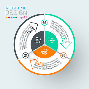 矢量图形艺术信息图表成功小册子圆圈环形横幅商业数据创造力报告推介会背景图片