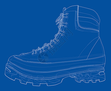 十大经典徒步男装引导概念  3 的矢量渲染鞋类男人男士衣服靴子配饰插图男性收藏工作靴插画