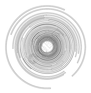 黑色圆形线框抽象的未来 HUD 对象 韦克托草图屏幕显示器界面插图圆圈圆形用户电子科学设计图片