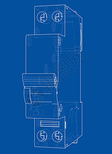 自动断路器概念 韦克托断路器保险丝技术电气盒子力量工程电压控制板活力背景图片