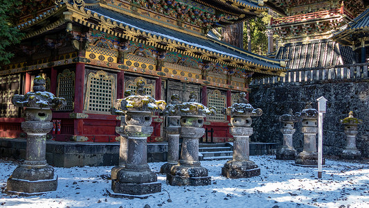 东照宫日本Nikko的托绍古神社佛教徒将军世界遗产历史性日光建筑文化旅行寺庙神道背景