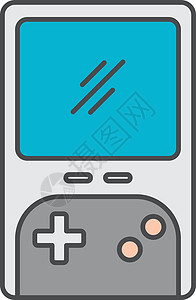 视频游戏机便携式涂鸦卡通图标 fla娱乐电子游戏控制器安慰按钮工具卡通片乐趣背景图片