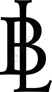 优雅的经典字母表字母符号符号艺术黑色插图背景图片