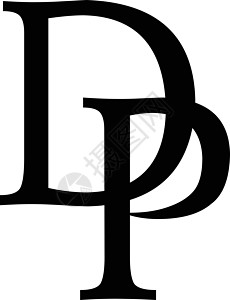 优雅的经典字母表字母符号符号插图黑色艺术背景图片