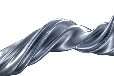 3d 渲染蓝色金属表面和图形设计背景墙纸圆形波浪状创造力曲线白色图层海浪圆圈线条背景图片