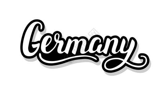 为你而生字体德国书法模板文本为您的设计插图概念 白色孤立背景上的手写字母标题矢量词插画