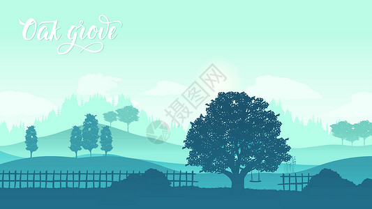 奥克兰伊甸山一棵树山提醒人们签署 威坦哲条约蓝色季节场地花园晴天地标孤独土地地平线农场插画