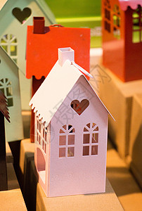 由金属和屋顶制成的小模特房住所商业模型邻里房屋住房大厦财产小屋住宅背景图片
