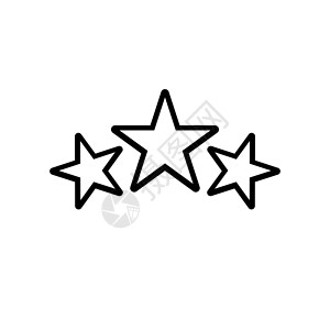奖项图标 线条样式中的恒星标志背景图片