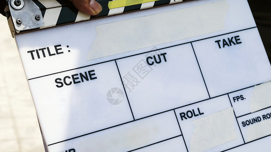 电影制作摄制组专业工作电影业广播活动石板拍摄标签导演成人背景图片
