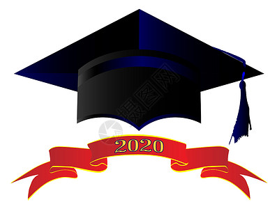 2020年Cap级博士红色黑色绿色绘画艺术帽子衣服学术界大学背景图片
