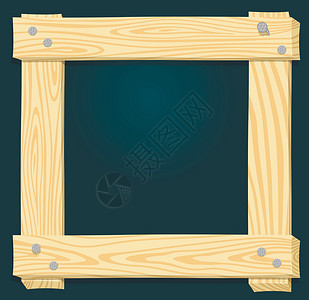 绿色背景的木框架背景图片