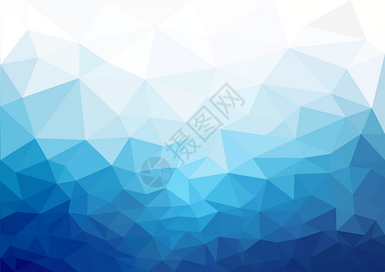 多边形装饰背景蓝色冷质背景(背景)设计图片