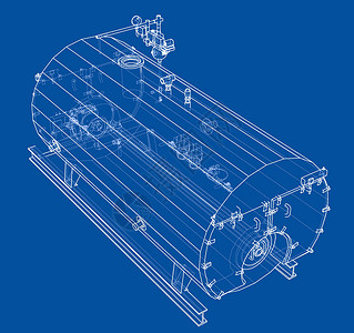工业锅炉大纲  3 的矢量渲染设施龙头技术阀门压力3d配件草图部分气体插画