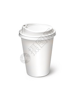 咖啡纸杯素材白色的空的高清图片