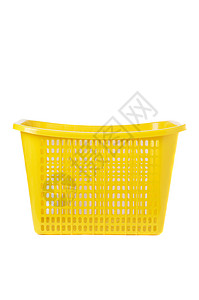 塑料篮空白作品存储盒子黄色集装箱市场杂货店工作室衣服背景图片