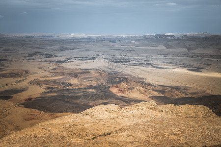 从该沙漠的查看全景盖夫陨石爬坡石头风景地理岩石高清图片