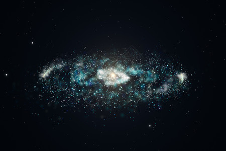 3d 渲染宏伟的螺旋星云 宇宙背景活力天空蓝色科学插图星星3d天文学辉光照明背景图片