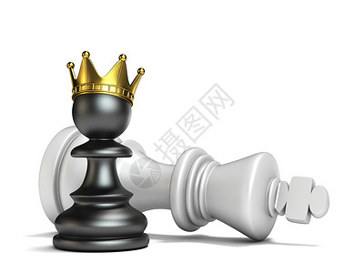 黑棋赢了白王 3优胜者对抗国王成就优势死亡典当金子力量弱点背景图片