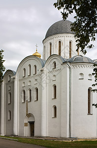 乌克兰切尔尼希夫圣鲍里斯和格莱布教堂背景