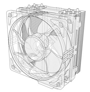 大铜尊缶Cpu 科勒概念 韦克托冷却电子冷却剂旋转流动技术处理器温度硬件翅膀设计图片